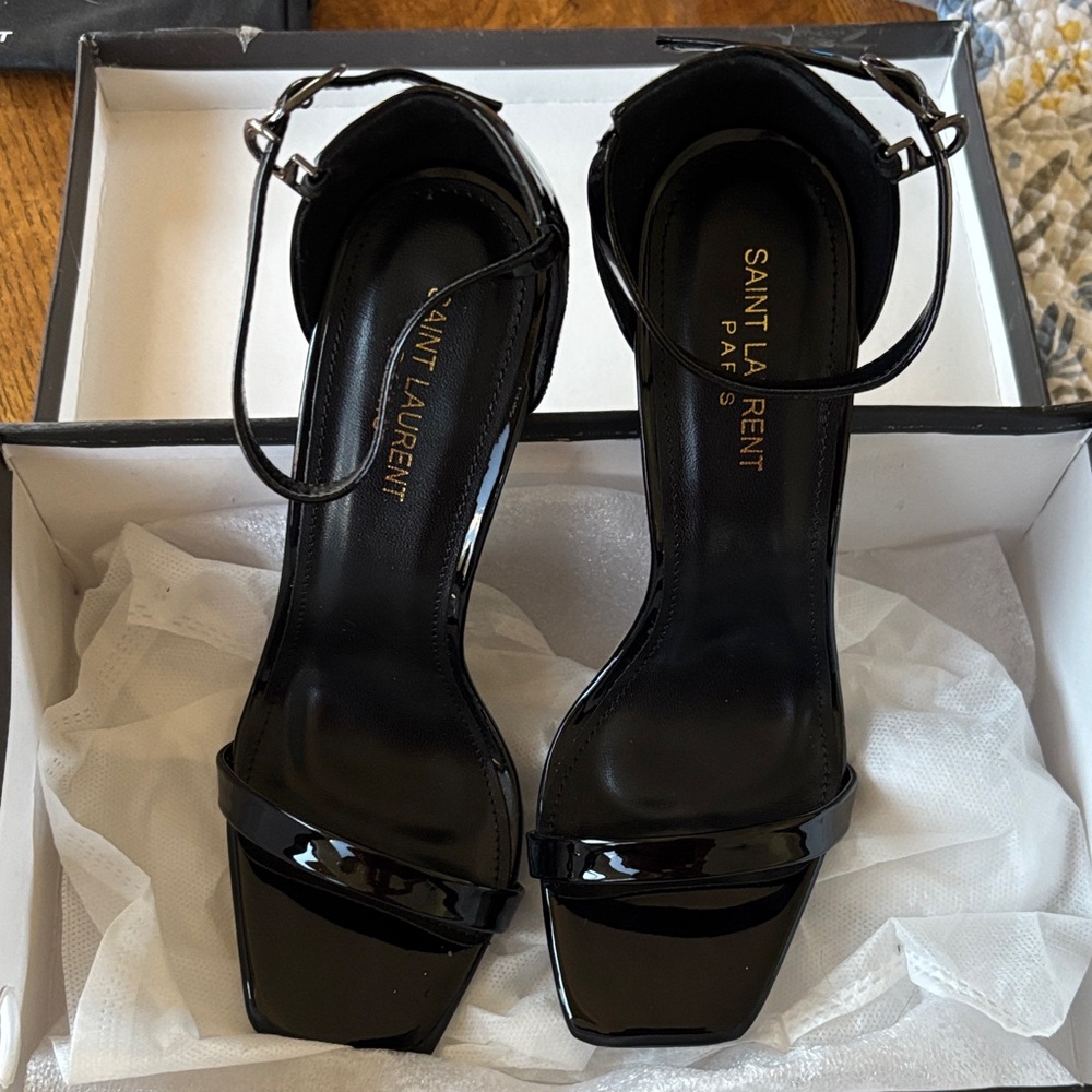 Saint Laurent Glossy Black Heels